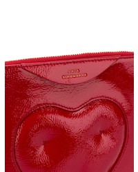 Красный кожаный клатч от Anya Hindmarch
