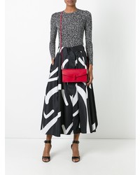 Красный кожаный клатч от Valextra