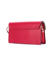 Красный кожаный клатч от Valextra