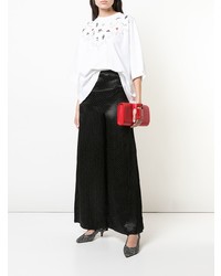 Красный кожаный клатч от Perrin Paris