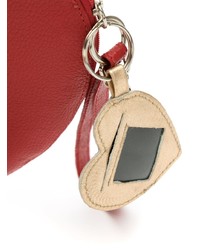 Красный кожаный клатч от Sarah Chofakian