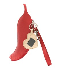 Красный кожаный клатч от Sarah Chofakian