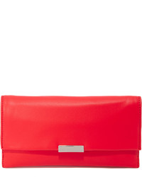 Красный кожаный клатч от Loeffler Randall
