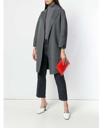 Красный кожаный клатч от Jil Sander