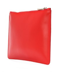 Красный кожаный клатч от Jil Sander