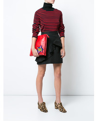 Красный кожаный клатч от Yazbukey