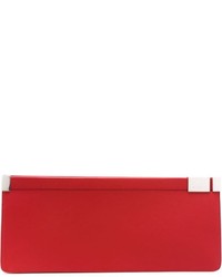 Красный кожаный клатч от Maison Margiela