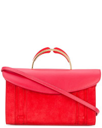 Красный кожаный клатч от Mansur Gavriel