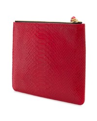 Красный кожаный клатч от Giuseppe Zanotti Design