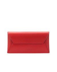 Красный кожаный клатч от MM6 MAISON MARGIELA