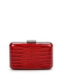 Красный кожаный клатч от Olga Berg