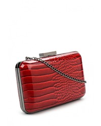 Красный кожаный клатч от Olga Berg