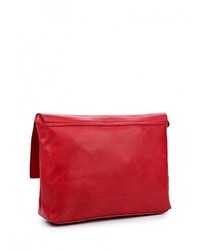 Красный кожаный клатч от Piazza Italia