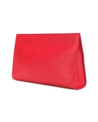 Красный кожаный клатч от Lanvin