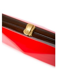 Красный кожаный клатч от Rocio