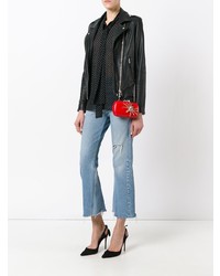 Красный кожаный клатч от Corto Moltedo