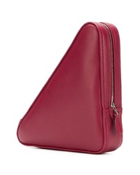 Красный кожаный клатч от Balenciaga