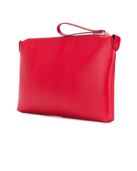 Красный кожаный клатч от Maison Margiela