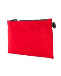 Мужской красный кожаный мужской клатч с принтом от Versace