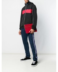 Мужской красный кожаный мужской клатч от Givenchy