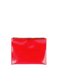 Мужской красный кожаный мужской клатч от Givenchy