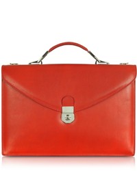 Красный кожаный портфель
