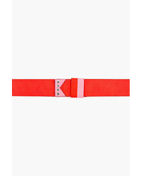 Женский красный кожаный ремень от Kenzo