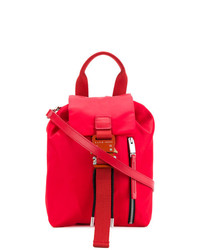 Женский красный кожаный рюкзак от Alyx