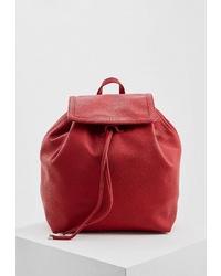 Женский красный кожаный рюкзак от Armani Exchange