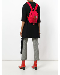 Женский красный кожаный рюкзак от Alyx