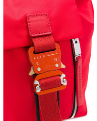 Женский красный кожаный рюкзак от Alyx