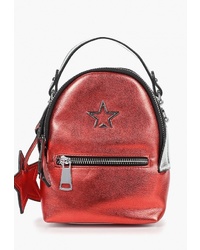 Женский красный кожаный рюкзак от Baggini