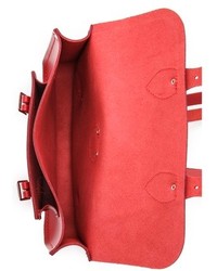 Женский красный кожаный рюкзак от Cambridge Silversmiths