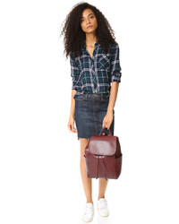 Женский красный кожаный рюкзак от Frye