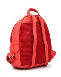 Женский красный кожаный рюкзак от Chantal