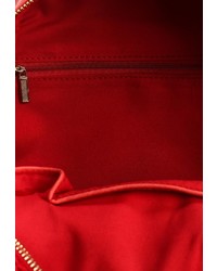 Женский красный кожаный рюкзак от Chantal