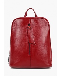 Женский красный кожаный рюкзак от Cheribags