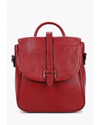 Женский красный кожаный рюкзак от Cheribags