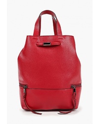 Женский красный кожаный рюкзак от Code