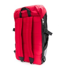 Мужской красный кожаный рюкзак от VERSACE JEANS COUTURE