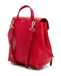 Женский красный кожаный рюкзак от Tod's