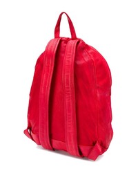 Мужской красный кожаный рюкзак от Giorgio Brato