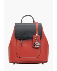 Женский красный кожаный рюкзак от Edmins