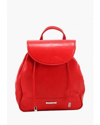 Женский красный кожаный рюкзак от El Masta