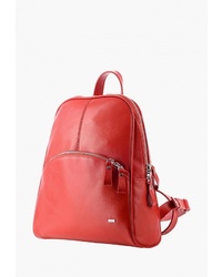 Женский красный кожаный рюкзак от Esse