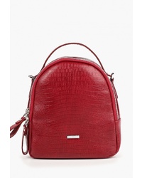 Женский красный кожаный рюкзак от Franchesco Mariscotti