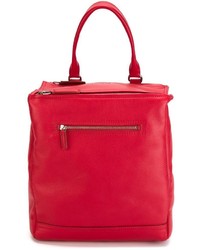 Женский красный кожаный рюкзак от Givenchy