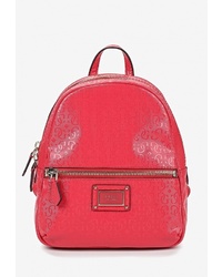 Женский красный кожаный рюкзак от GUESS