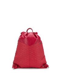 Мужской красный кожаный рюкзак от Jimmy Choo