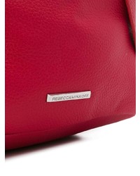 Женский красный кожаный рюкзак от Rebecca Minkoff